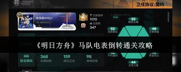 明日方舟马队电表倒转怎么通关-明日方舟马队电表倒转通关攻略